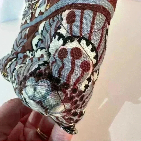 Vera Bradley State Blooms Cosmetic Makeup Bag Case Retired Kisslock - Picture 7 of 11